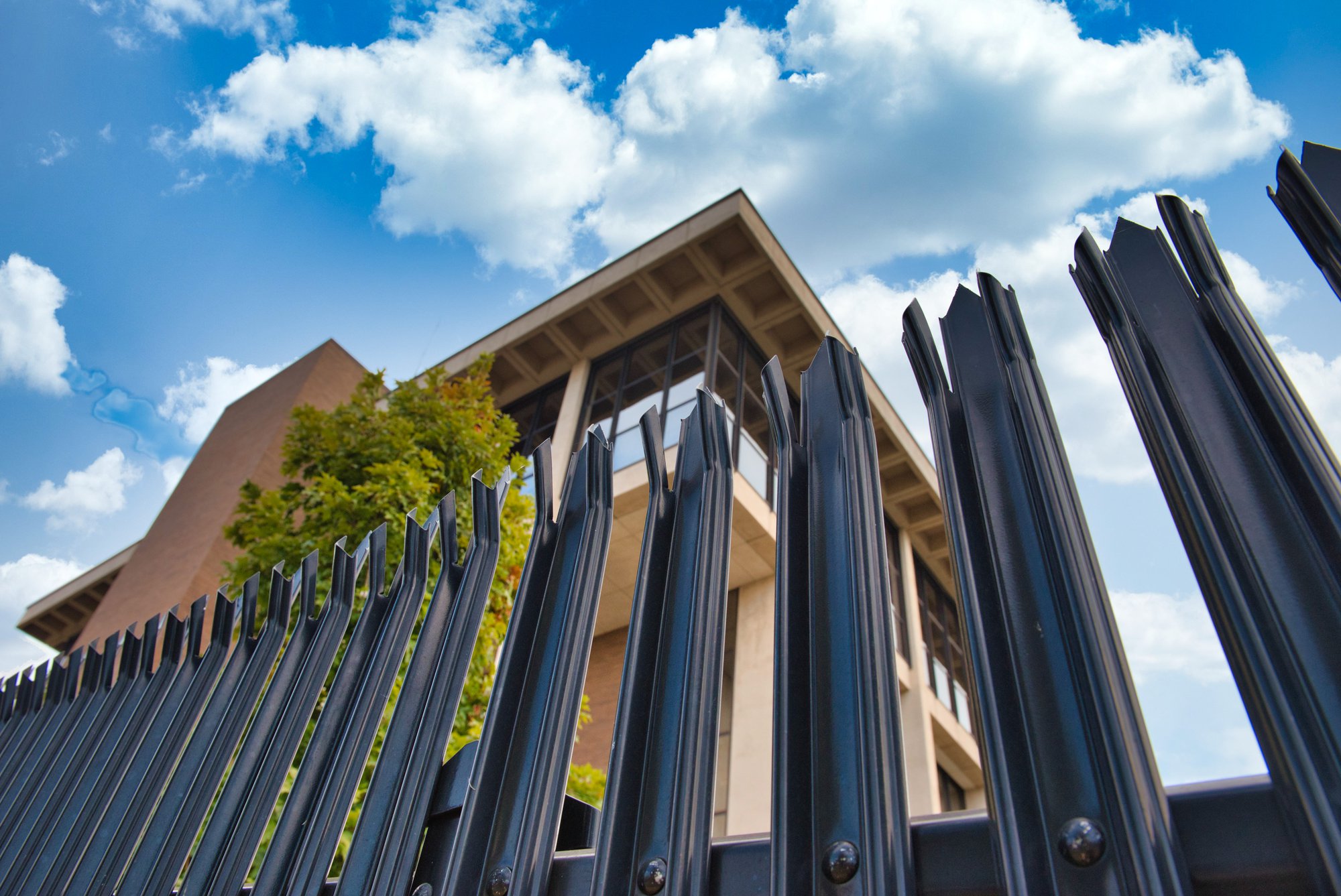 steel fence panel galvanized decorative