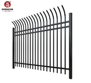 Black Galvanized Steel Pipe Fence &#038; Posts