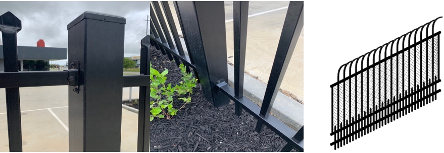best wrought iron galvanized steel fence